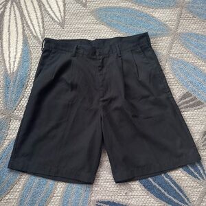 Nike Dri-Fit Golf Shorts Men’s Size 34 Medium Pinstripe Black‎ Textured Chino